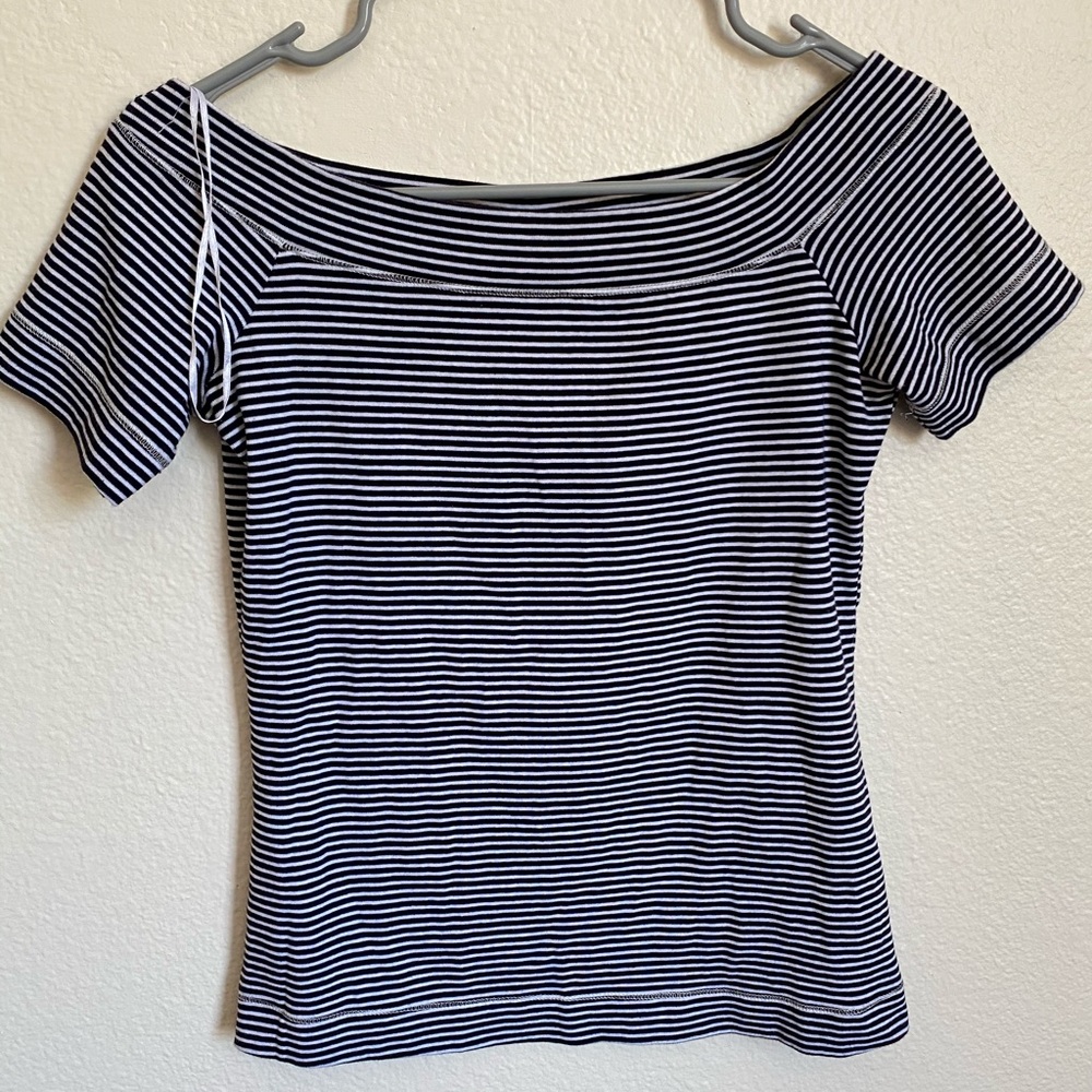Striped Off Shoulder Top